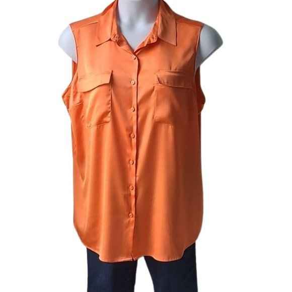 Vibrant Orange Sleeveless Top | XL | EUC - Picture 1 of 5